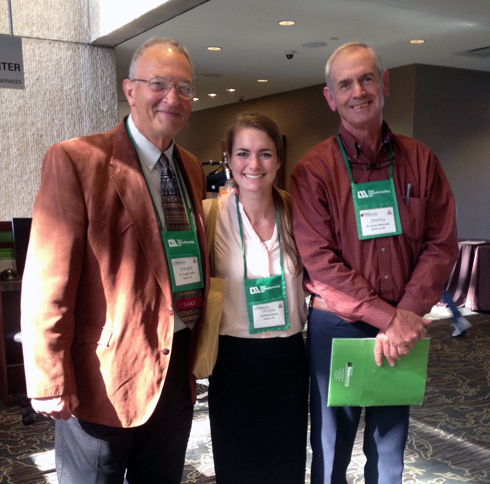 Auburn professor Dr. Dwight Wolfe (left) and Dr. Jimmy Alexander