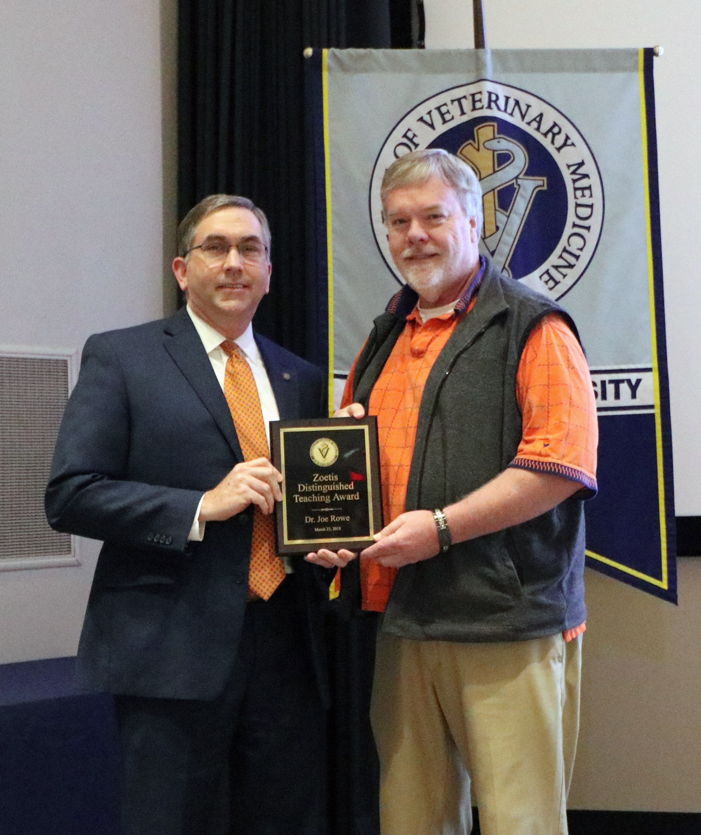 Dean Johnson and Dr. Rowe