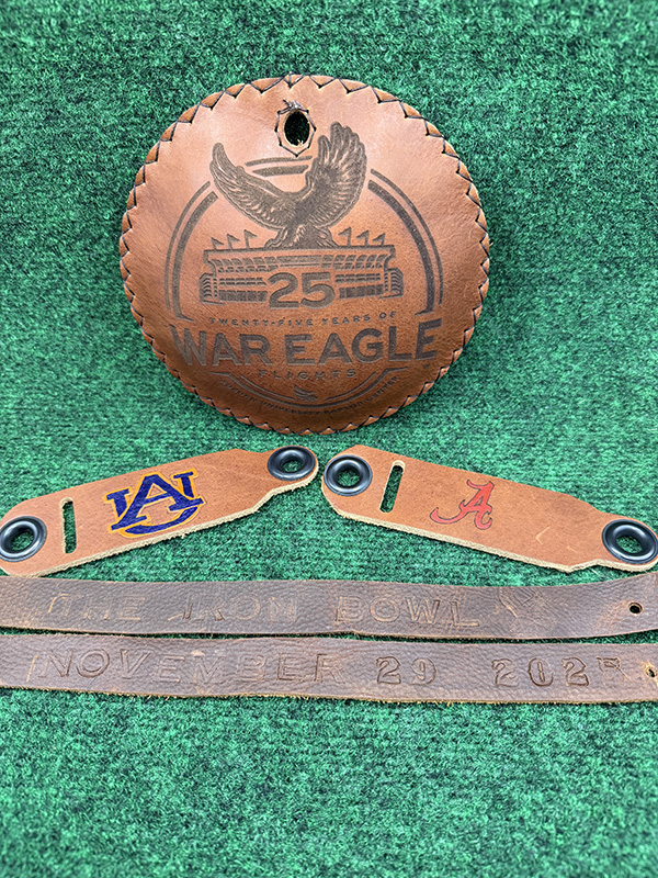 Auburn vs Alabama Iron Bowl Lure back with jess