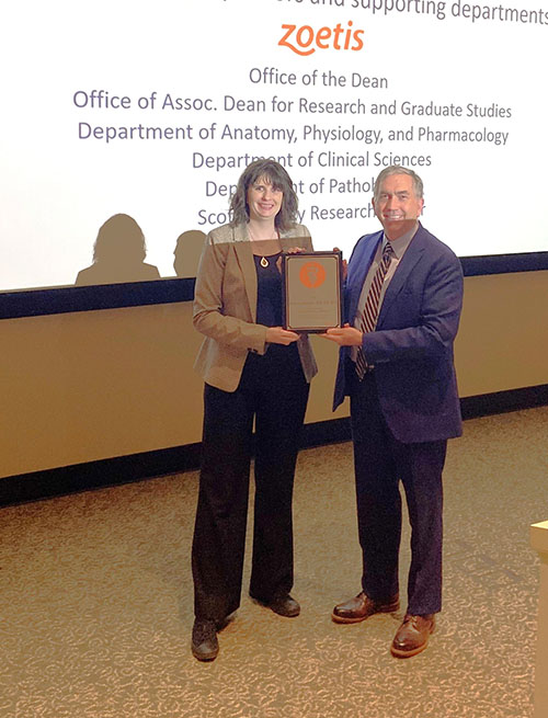 Dr. Horzmann (left) and Dean Johnson