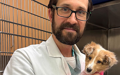 Dr. Winter and dog