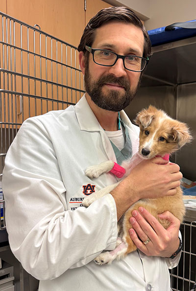 Dr. Winter and dog